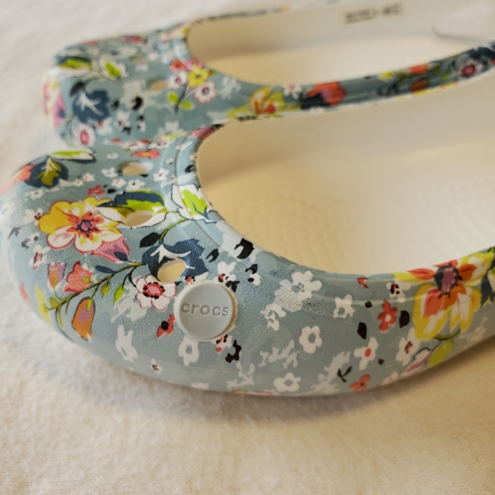 Vera Bradley x Crocs Kadee White Floral Ballet Flats Size 5 - Picture 8 of 16